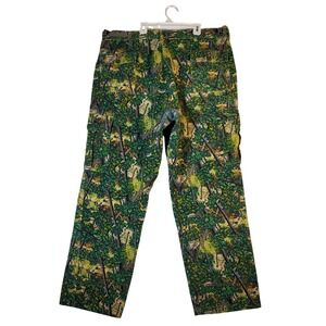 Mens Bushlan‎ Camo Cargo Pants Outdoor Hunting Forest Tree Print Size 38-42